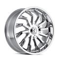 Kraze Wheels - SCRILLA - Chrome - CHROME - 22" x 9.5", 18 Offset, 6x139.7 (Bolt Pattern), 106.1mm HUB