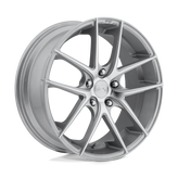 Niche - M131 TARGA - Silver - GLOSS SILVER MACHINED - 17" x 8", 40 Offset, 5x114.3 (Bolt Pattern), 72.6mm HUB