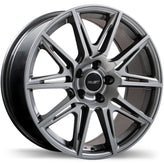 Fast Wheels - Switch - Grey - Titanium - 18" x 8", 40 Offset, 5x115 (Bolt Pattern), 71.5mm HUB