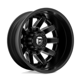 Fuel - D538 MAVERICK - Black - MATTE BLACK MILLED - 22" x 8.25", -195 Offset, 8x165.1 (Bolt Pattern), 117mm HUB