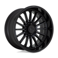 XD Series - XD857 WHIPLASH - Black - GLOSS BLACK WITH GRAY TINT - 20" x 9", 0 Offset, 8x170 (Bolt Pattern), 125.1mm HUB