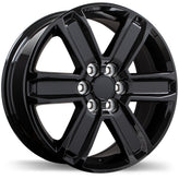 Replika - R247 - Black - Gloss Black - 18" x 7.5", 50 Offset, 6x120 (Bolt Pattern), 67.1mm HUB