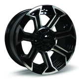 RTX Wheels - Peak - Black - Gloss Black Machined - 20" x 10", -18 Offset, 6x135 (Bolt Pattern), 87.1mm HUB