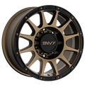 Envy Wheels - FFT8BZ - Bronze - BRONZE / BLACK LIP - 20" x 10", -12 Offset, 8x170 (Bolt Pattern), 125.2mm HUB