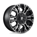 Fuel - D569 VAPOR - Black - MATTE BLACK DOUBLE DARK TINT - 20" x 9", 35 Offset, 5x114.3, 120 (Bolt Pattern), 72.6mm HUB