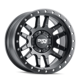 Dirty Life - CANYON PRO - Black - MATTE BLACK/MATTE BLACK LIP - 17" x 9", 0 Offset, 6x135 (Bolt Pattern), 87.1mm HUB