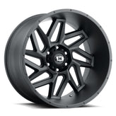 Vision Wheel Off-Road - 361 SPYDER - Black - Satin Black - 24" x 12", _57 Offset, 6x139.7 (Bolt Pattern), 106.2mm HUB