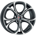 Mak Wheels - LARIO - Gunmetal - GUN MET-MIRROR FACE - 18" x 8", 41 Offset, 5x110 (Bolt Pattern), 65.1mm HUB