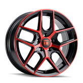 Touren - TR79 - GLOSS BLACK / RED TINT - 20" x 9", 35 Offset, 5x114.3 (Bolt Pattern), 72.6mm HUB