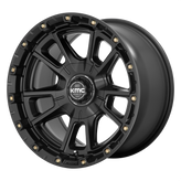 KMC Wheels - KM100 SYNC - Black - SATIN BLACK - 17" x 9", 18 Offset, 6x135, 139.7 (Bolt Pattern), 106.1mm HUB