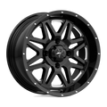 MSA Offroad Wheels - M26 VIBE - Black - MILLED GLOSS BLACK - 18" x 7", 0 Offset, 4x137 (Bolt Pattern), 112.1mm HUB