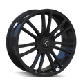 Kraze Wheels - SPECTRA - Black - GLOSS BLACK - 20" x 8.5", 38 Offset, 5x108, 114.3 (Bolt Pattern), 72.6mm HUB