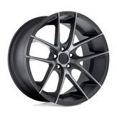 Niche - M130 TARGA - Black - MATTE BLACK DOUBLE DARK TINT - 20" x 8.5", 35 Offset, 5x120 (Bolt Pattern), 72.6mm HUB