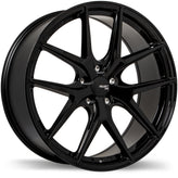 Fast Wheels - FC04 - Black - Metallic Black - 20" x 8.5", 45 Offset, 5x115 (Bolt Pattern), 72.6mm HUB