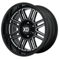 XD Series - XD850 CAGE - Black - GLOSS BLACK MILLED - 20" x 9", 18 Offset, 8x170 (Bolt Pattern), 125.1mm HUB
