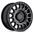 Black Rhino Powersports - SANDSTORM UTV - Black - SEMI GLOSS BLACK WITH MACHINED TINT - 15" x 7", 36 Offset, 4x137 (Bolt Pattern), 106.1mm HUB