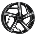 Mak Wheels - QVATTRO - Black - BLACK MIRROR - 19" x 8.5", 45 Offset, 5x112 (Bolt Pattern), 66.5mm HUB