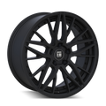 Touren - TR93 - Black - SATIN BLACK/BLACK RIVET - 18" x 8", 35 Offset, 5x114.3 (Bolt Pattern), 72.6mm HUB