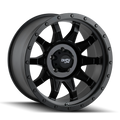 Dirty Life - ROADKILL - Black - MATTE BLACK/BLACK BEADLOCK - 20" x 9", 0 Offset, 8x165.1 (Bolt Pattern), 130.8mm HUB