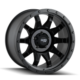 Dirty Life - ROADKILL - Black - MATTE BLACK/BLACK BEADLOCK - 20" x 9", 0 Offset, 8x165.1 (Bolt Pattern), 130.8mm HUB