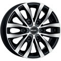 Mak Wheels - LOAD 6 - Black - ICE BLACK - 16" x 6.5", 50 Offset, 6x125 (Bolt Pattern), 74.1mm HUB