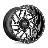 Moto Metal - MO985 BREAKOUT - Black - GLOSS BLACK MACHINED - 20" x 9", 0 Offset, 5x139.7 (Bolt Pattern), 78.1mm HUB