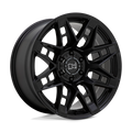 Black Rhino - CAPROCK - Black - Matte Black - 20" x 9.5", -18 Offset, 6x139.7 (Bolt Pattern), 112.1mm HUB