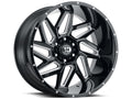 Vision Wheel Off-Road - 361 SPYDER - Black - GLOSS BLACK MILLED SPOKE - 22" x 10", -19 Offset, 6x139.7 (Bolt Pattern), 106.2mm HUB