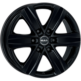 Mak Wheels - STONE6 - Black - GLOSS BLACK - 20" x 8.5", 30 Offset, 6x114.3 (Bolt Pattern), 66.1mm HUB