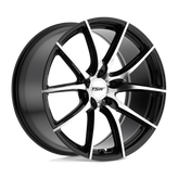 TSW Wheels - SPRINT - Black - GLOSS BLACK WITH MIRROR CUT FACE - 18" x 8.5", 40 Offset, 5x114.3 (Bolt Pattern), 76.1mm HUB