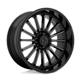 XD Series - XD857 WHIPLASH - Black - GLOSS BLACK WITH GRAY TINT - 22" x 10", -18 Offset, 6x135 (Bolt Pattern), 87.1mm HUB