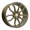 Asanti Black - ABL-19 ATHENA - Bronze - Satin Bronze - 22" x 9", 32 Offset, 5x112 (Bolt Pattern), 72.6mm HUB