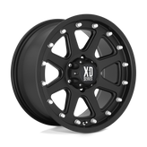 XD Series - XD798 ADDICT - Black - MATTE BLACK - 18" x 9", -12 Offset, 6x139.7 (Bolt Pattern), 106.1mm HUB