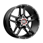 XD Series - XD839 CLAMP - Black - Gloss Black Milled - 20" x 9", 0 Offset, 8x165.1 (Bolt Pattern), 125.1mm HUB