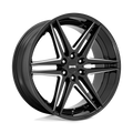 DUB - S267 DIRTY DOG - Black - GLOSSY BLACK MILLED - 26" x 10", 30 Offset, 6x135 (Bolt Pattern), 87.1mm HUB