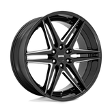 DUB - S267 DIRTY DOG - Black - GLOSSY BLACK MILLED - 26" x 10", 30 Offset, 6x135 (Bolt Pattern), 87.1mm HUB