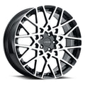 Vision Wheel Street Designs - 474 RECOIL - Black - Gloss Black Machined Face - 18" x 8", 38 Offset, 5x108 (Bolt Pattern), 73.1mm HUB