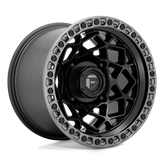 Fuel UTV - D783 UNIT UTV - Black - MATTE BLACK WITH GUNMETAL RING - 15" x 10", 0 Offset, 4x137 (Bolt Pattern), 110.1mm HUB