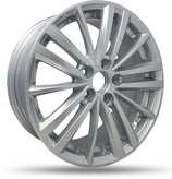 DTD - Replica - Silver - Silver - 16" x 6.5", 35 Offset, 5x100 (Bolt Pattern), 56.1mm HUB