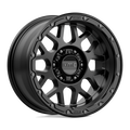 KMC Wheels - KM535 GRENADE OFF-ROAD - Black - MATTE BLACK - 17" x 9", -12 Offset, 6x139.7 (Bolt Pattern), 106.1mm HUB