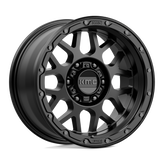 KMC Wheels - KM535 GRENADE OFF-ROAD - Black - MATTE BLACK - 17" x 9", -12 Offset, 6x139.7 (Bolt Pattern), 106.1mm HUB