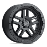 Black Rhino - BARSTOW - Black - Textured Matte Black - 17" x 9.5", -18 Offset, 5x127 (Bolt Pattern), 71.5mm HUB