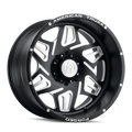 American Truxx - ORION - Black - MATTE BLACK/MILLED - 22" x 12", -44 Offset, 6x139.7 (Bolt Pattern), 106.1mm HUB