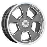 US Mag - U125 BOULEVARD - Gunmetal - MATTE GUN METAL - 20" x 9.5", 1 Offset, 5x127, 139.7 (Bolt Pattern), 87.1mm HUB