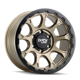 Dirty Life - DRIFTER - Gold - MATTE GOLD WITH MATTE BLACK LIP - 17" x 8.5", -6 Offset, 5x127 (Bolt Pattern), 78.1mm HUB