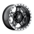 Fuel - D557 ANZA - Black - MATTE BLACK GUN METAL RING - 20" x 10", -18 Offset, 5x127 (Bolt Pattern), 78.1mm HUB