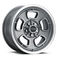 Vision Wheel American Muscle - 148 SHIFT - Grey - Satin Grey Machined Face/Lip - 15" x 5.5", 7 Offset, 5x120.65 (Bolt Pattern), 83mm HUB