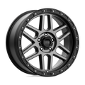 KMC Wheels - KM544 MESA - Black - SATIN BLACK WITH GRAY TINT - 20" x 9", 18 Offset, 5x127 (Bolt Pattern), 71.5mm HUB