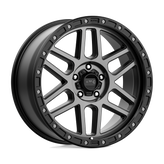 KMC Wheels - KM544 MESA - Black - SATIN BLACK WITH GRAY TINT - 20" x 9", 18 Offset, 5x127 (Bolt Pattern), 71.5mm HUB