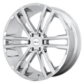 Helo - HE918 - Chrome - CHROME - 22" x 9.5", 3 Offset, 6x139.7 (Bolt Pattern), 100.3mm HUB